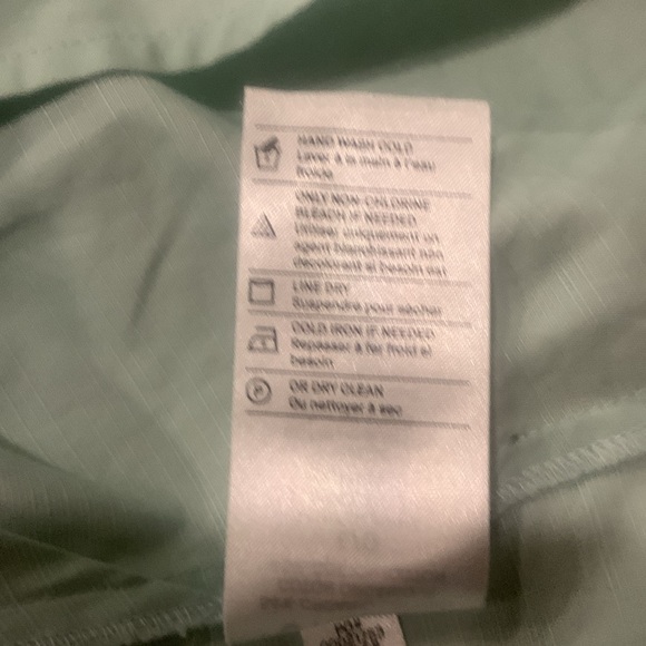 NWOT VINCE Tie-Back Organic Cotton Button-Up Shirt Pale Mineral Blue Size Large - Picture 14 of 15